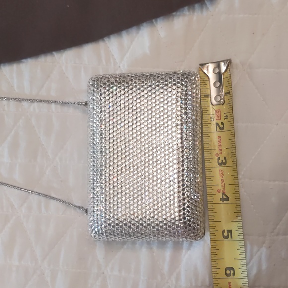 Euc Judith Leiber small sparkle evening clutch bag Vintage - Picture 10 of 15